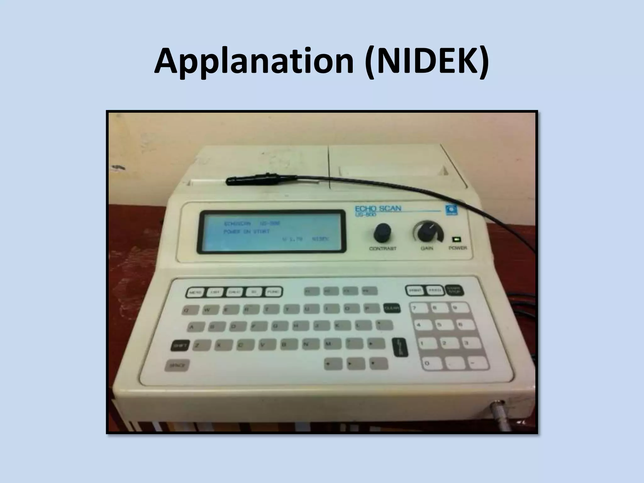 Applanation (NIDEK)
 