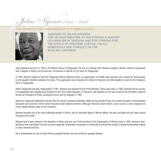 The Presidency - National Orders Booklet 2004
