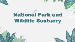 National Park and
Wildlife Santuary
 