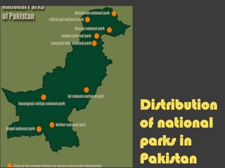 Distribution
of national
parks in
Pakistan

 