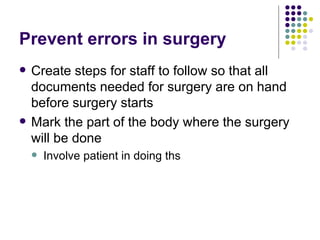 National Patient Safety Goals And Infection Control | PPT