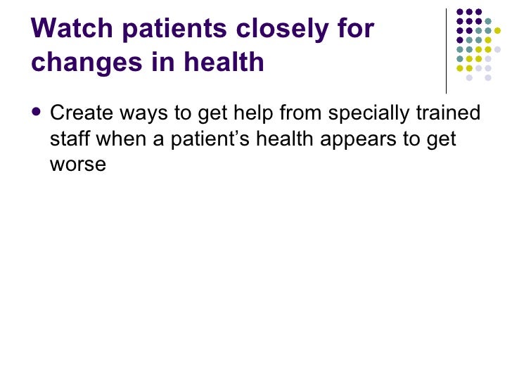 National Patient Safety Goals And Infection Control