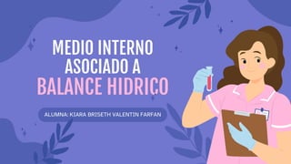 MEDIO INTERNO
ASOCIADO A
BALANCE HIDRICO
ALUMNA: KIARA BRISETH VALENTIN FARFAN
 