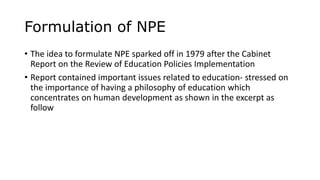 National philosophy of education