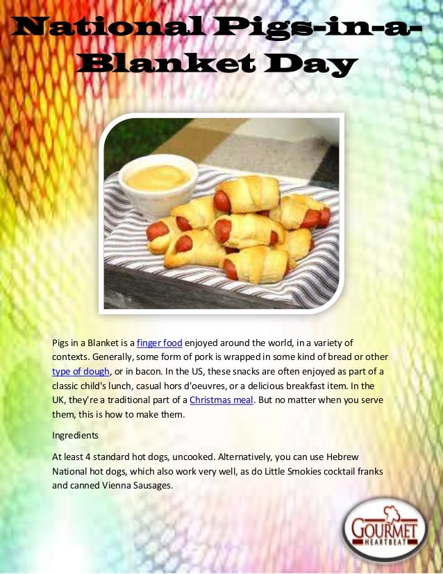 National pigs inablanket day