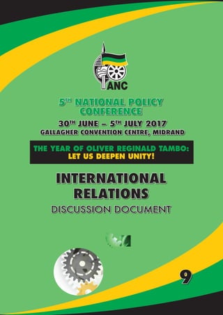 NATIONAL POLICY CONFERENCE | DISCUSSION DOCUMENTS
 