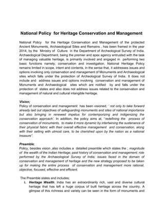 National Policy for Heritage Conservation and Management.docx