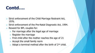 National population policy ppt | PDF