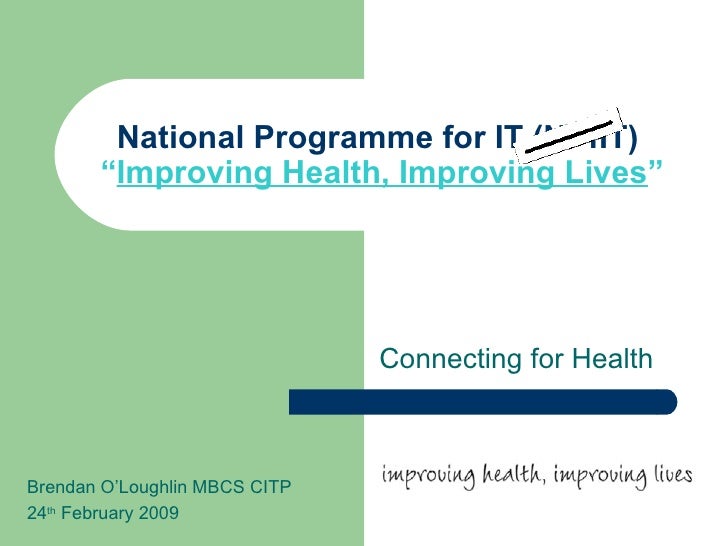 National Programme For IT (NPfIT)