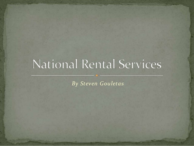 national rental services by steven gouletas steven gouletas