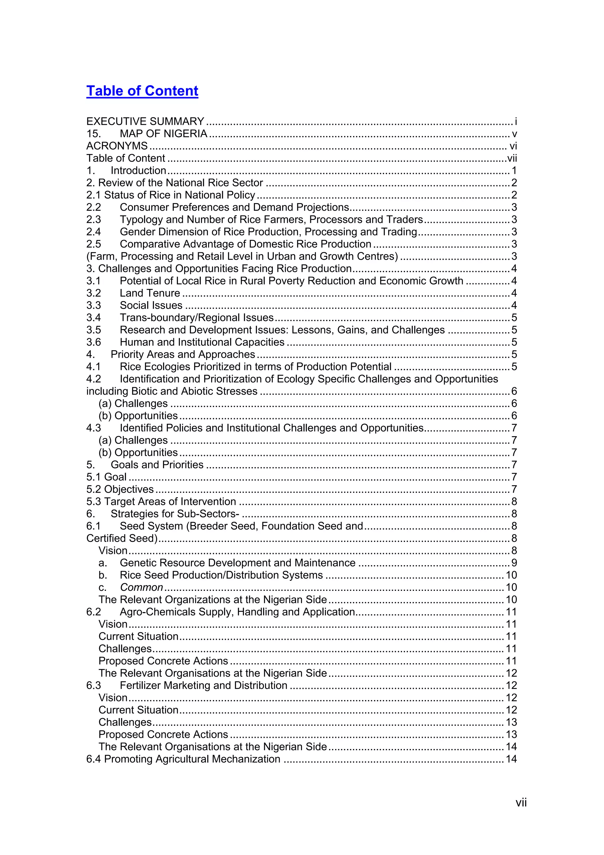 National rice development strategy of Nigeria | PDF