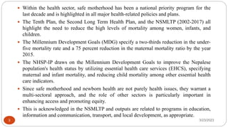 National Safe Motherhood Plan 2002-2017 (Revised Safe Motherhood and Neonatal Health Long-Term Plan 2006-2017).pptx