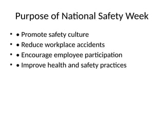 Comprehensive Guide to National Safety Week 2026: Promoting Workplace ...