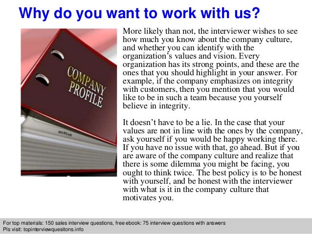 national sales executive interview questions and answers why would you like to work for us
