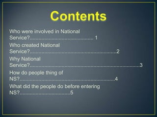 National Service Process National service | PPTX