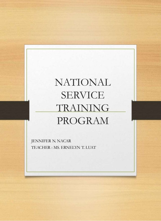 importance of national service training program essay