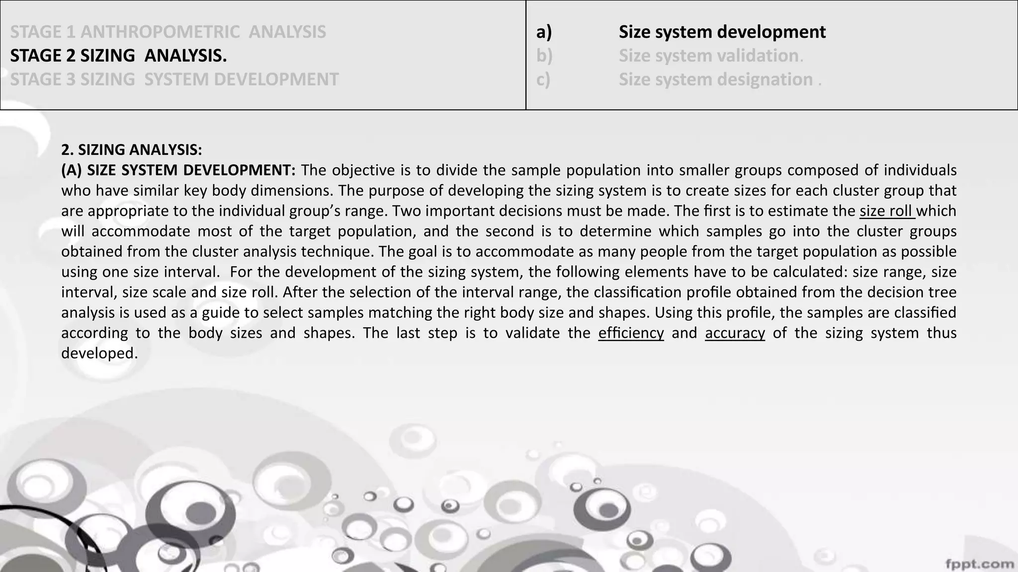 National sizing survey of korea PPT