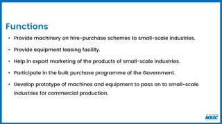 National small industries corporation (NSIC) | PPTX