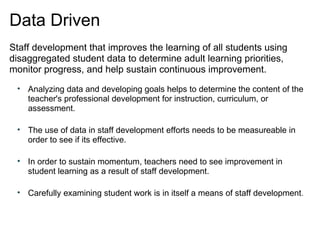 National Staff Development Council Standards | PPT