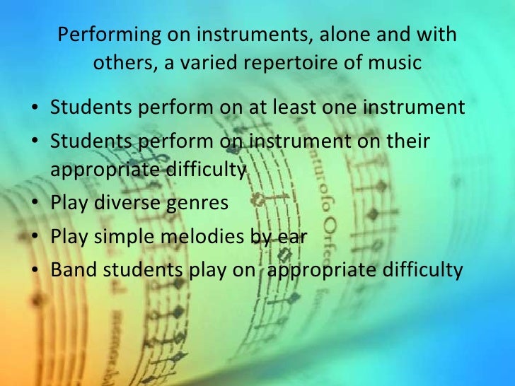 National Standards For Music Education