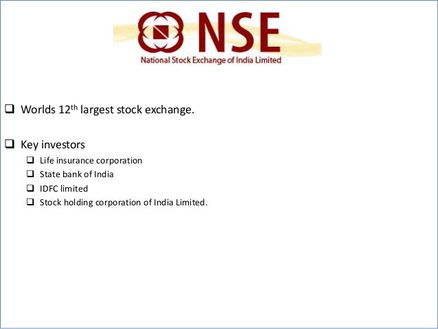 Trading system of national stock exchange