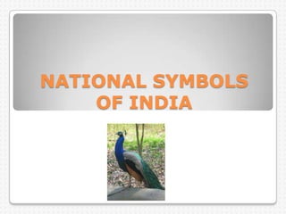 NATIONAL SYMBOLS
    OF INDIA
 