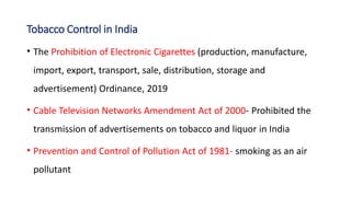 national tobacco control programme slideshare National Tobacco Control Programme.pptx