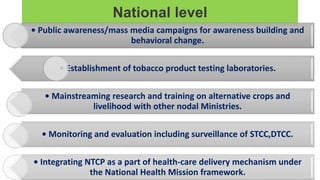 NATIONAL TOBACCO CONTROL PROGRAMME [Autosaved].pptx | Illegal Drugs ...