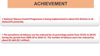 NATIONAL TOBACCO CONTROL PROGRAMME [Autosaved].pptx | Illegal Drugs ...