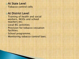 National tobbacco control programme | PPTX | Illegal Drugs, Tobacco ...