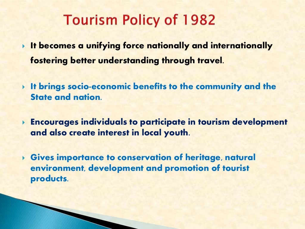 national tourism policy pdf