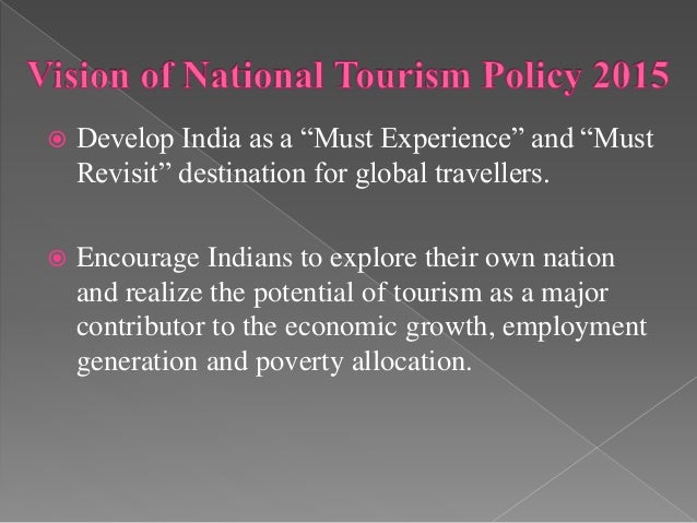 national tourism policy 2015 india pdf