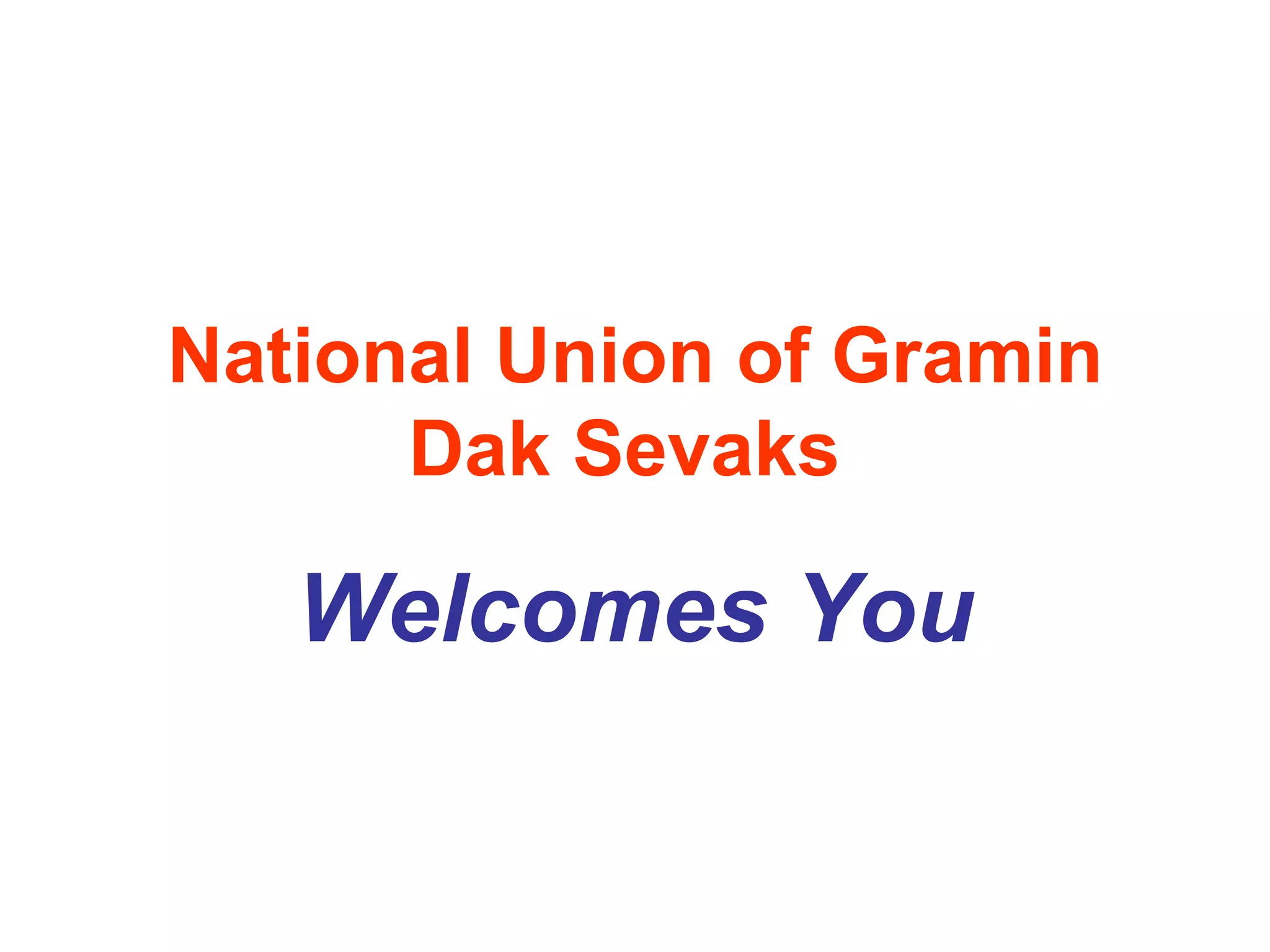 National union of gramin dak sevaks PPT