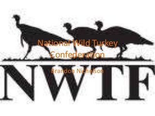 National Wild Turkey
Confederation
Brandon Nichelson
 