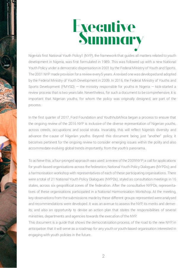 National Youth Policy Review