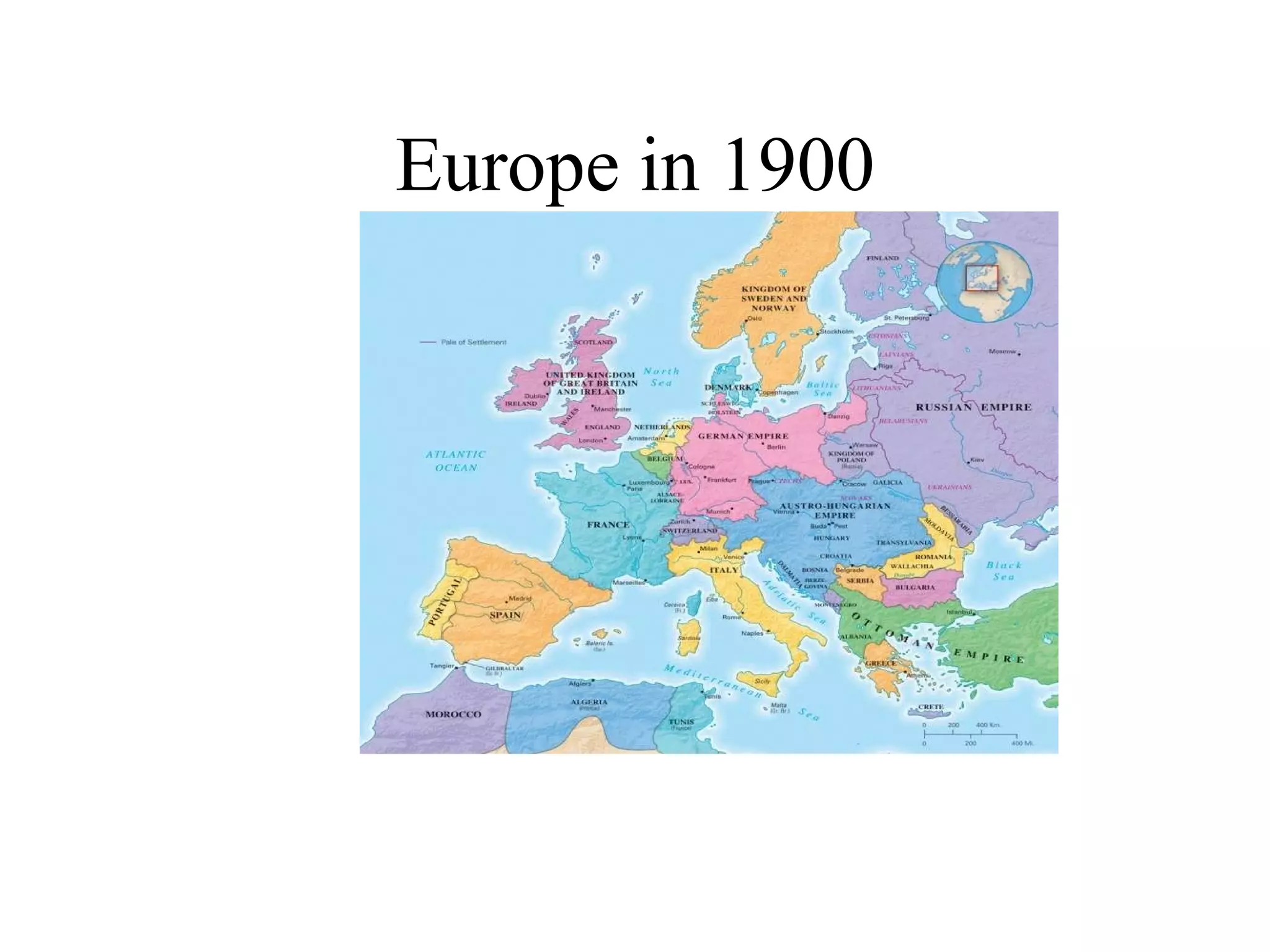 Europe in 1900 
