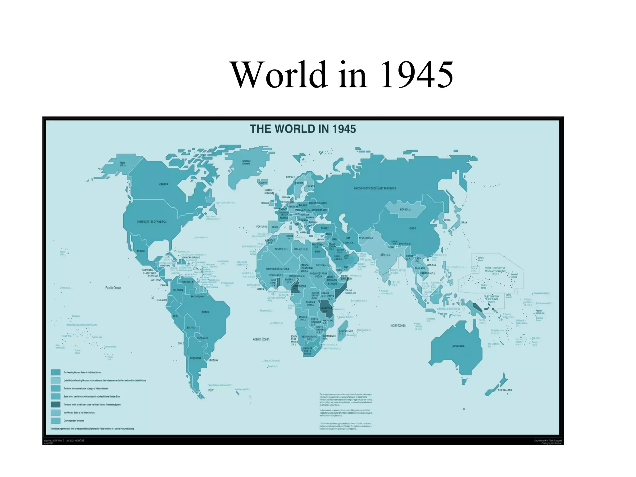 World in 1945 