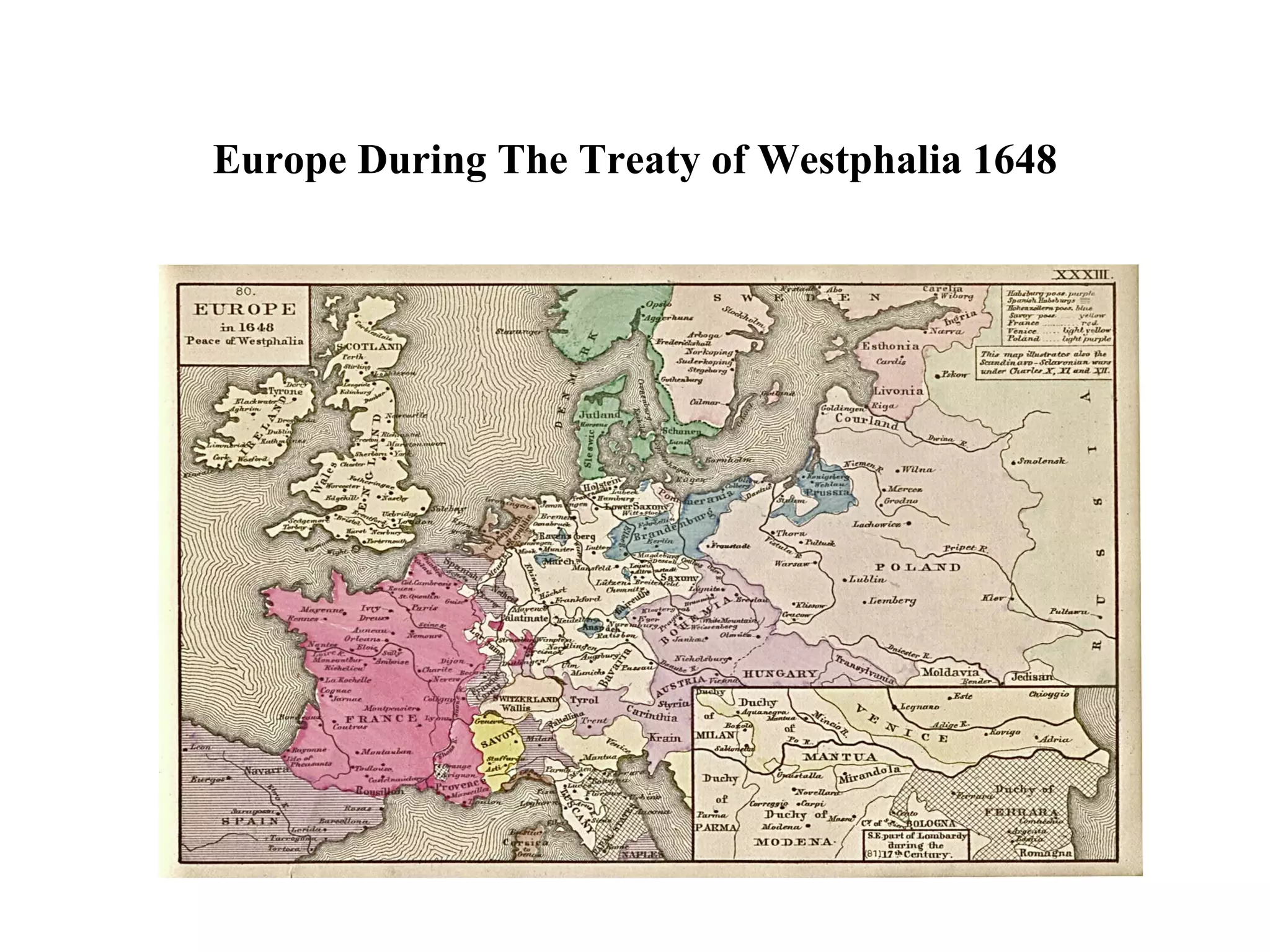 Europe During The Treaty of Westphalia 1648 