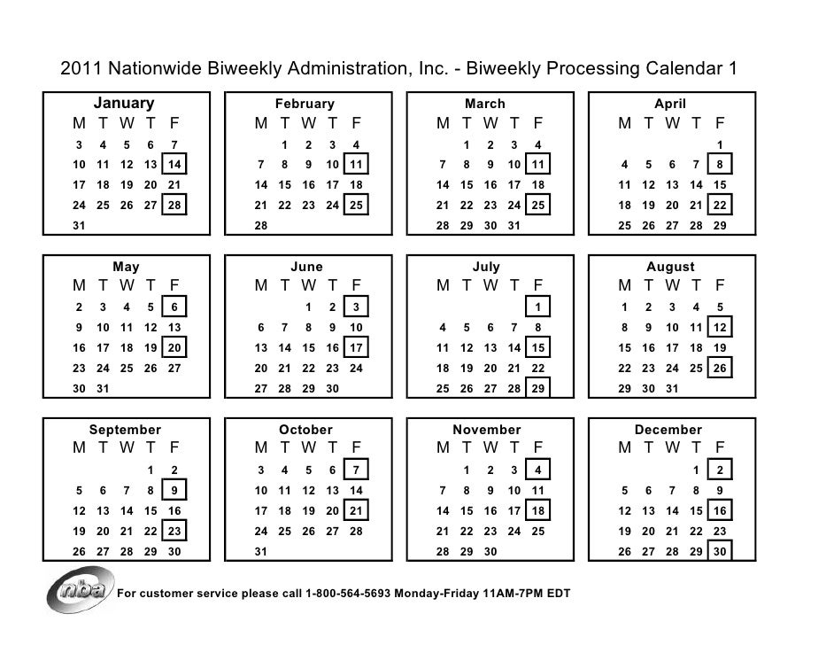 calendar biweekly pay biweekly