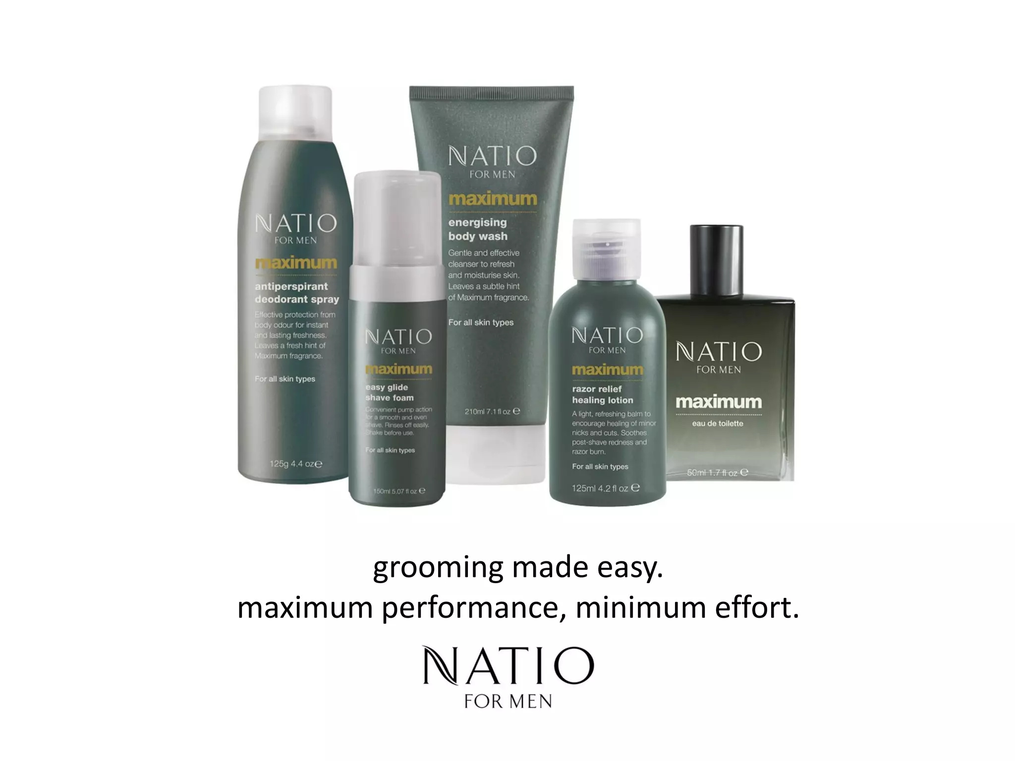 grooming made easy.
maximum performance, minimum effort.
 