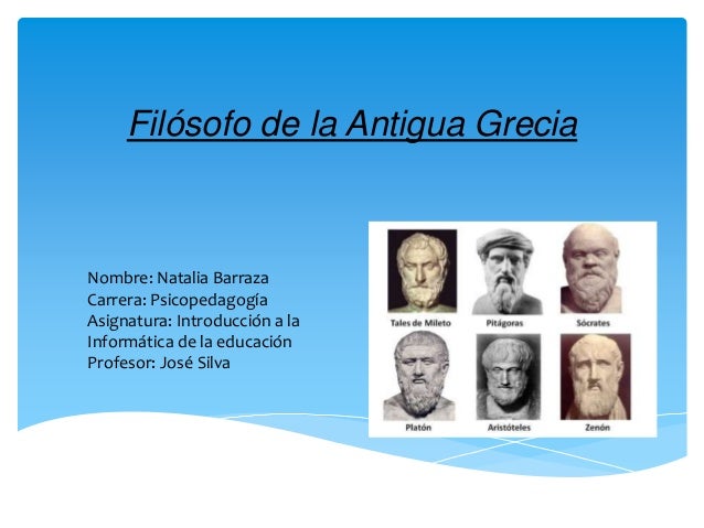 Filósofos de la Antigua Grecia