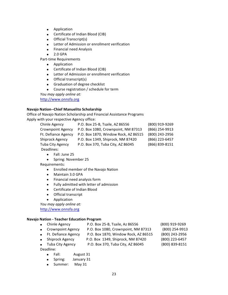 native american scholarships enrollment verification letter