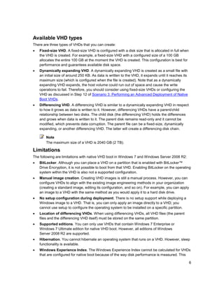 Vhd File Types Native VHD Boot: A Walkthrough of Common Scenarios | PDF