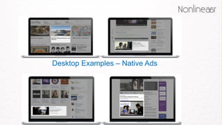 Desktop Examples – Native Ads
 