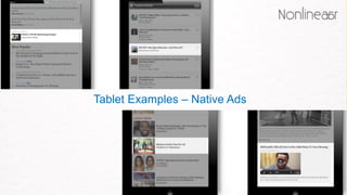 Tablet Examples – Native Ads
 