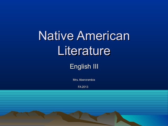 American Literature, Grade 11, New American Literature, Grade 11, New