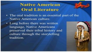 Native American Oral History: Memory Keeping & Traditional Knowledge Native American Oral History: Memory Keeping & Traditional Knowledge