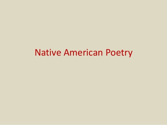 Native american poetry