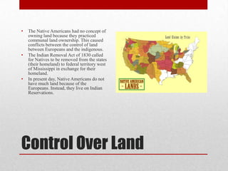 Native americans and european settlers | PPTX