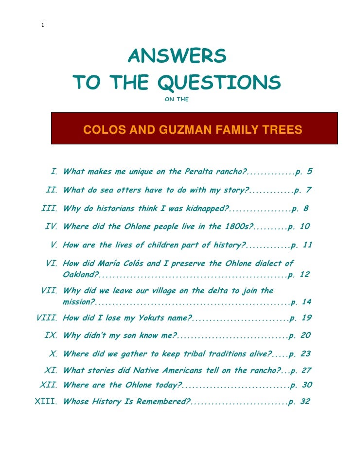 Native American Family Tree Q&A Book